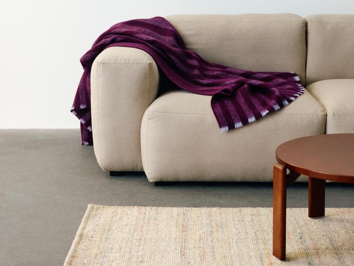 Шерстяное полосатое одеяло Hay DUO THROW ARCH-00143549 - Вид №8