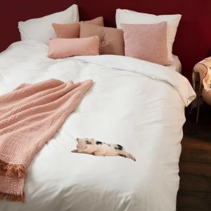 Детское постельное белье двуспальное "Поросенок" белое 200х220 см SNURK  335480 Белый