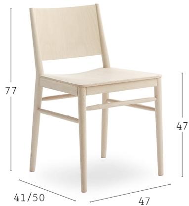 Billiani Стул из бука Tracy 565 - Вид №2