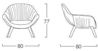 Jetclass Кресло из ткани с подлокотниками Draper Jdp303  - Вид №4