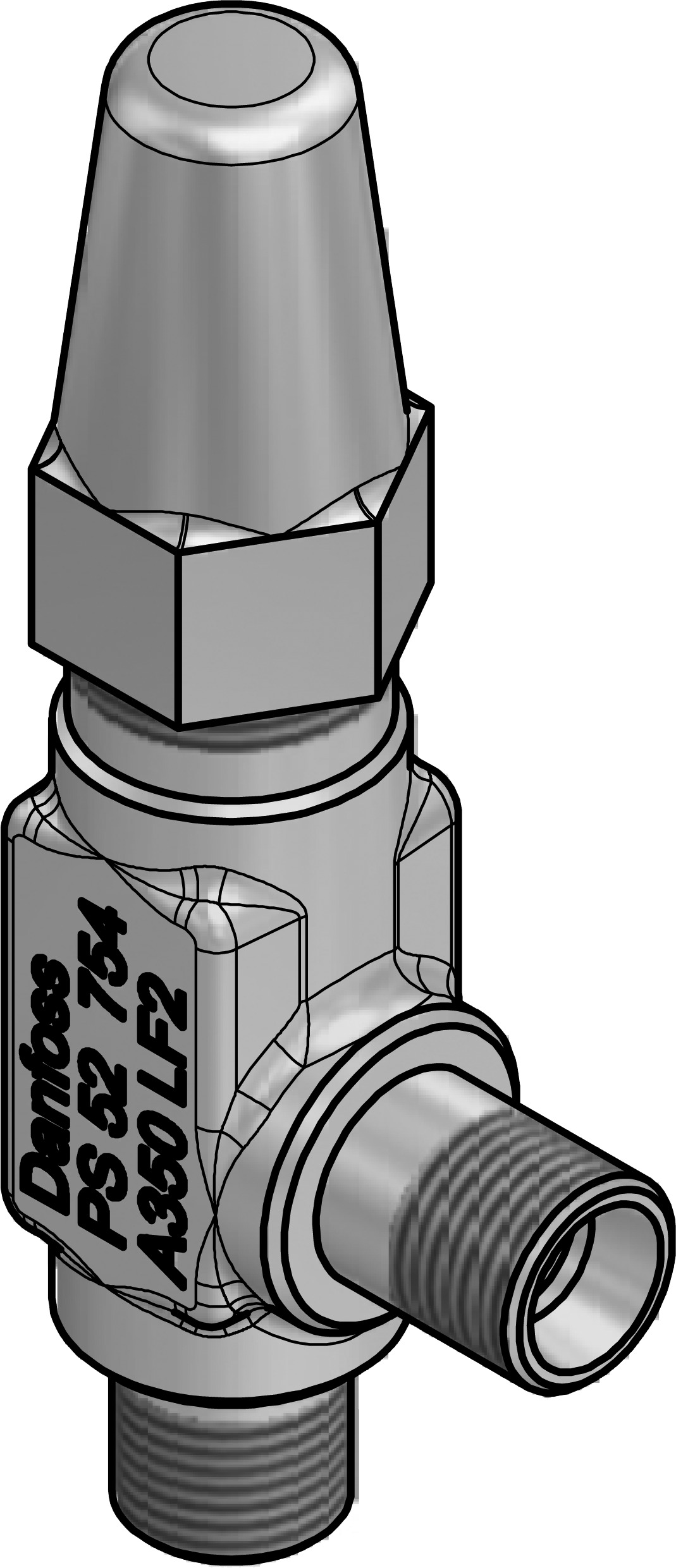 Danfoss SNV-ST — игольчатый запорные клапан SNV-ST Клапан запорный 148B3743  - Вид №12