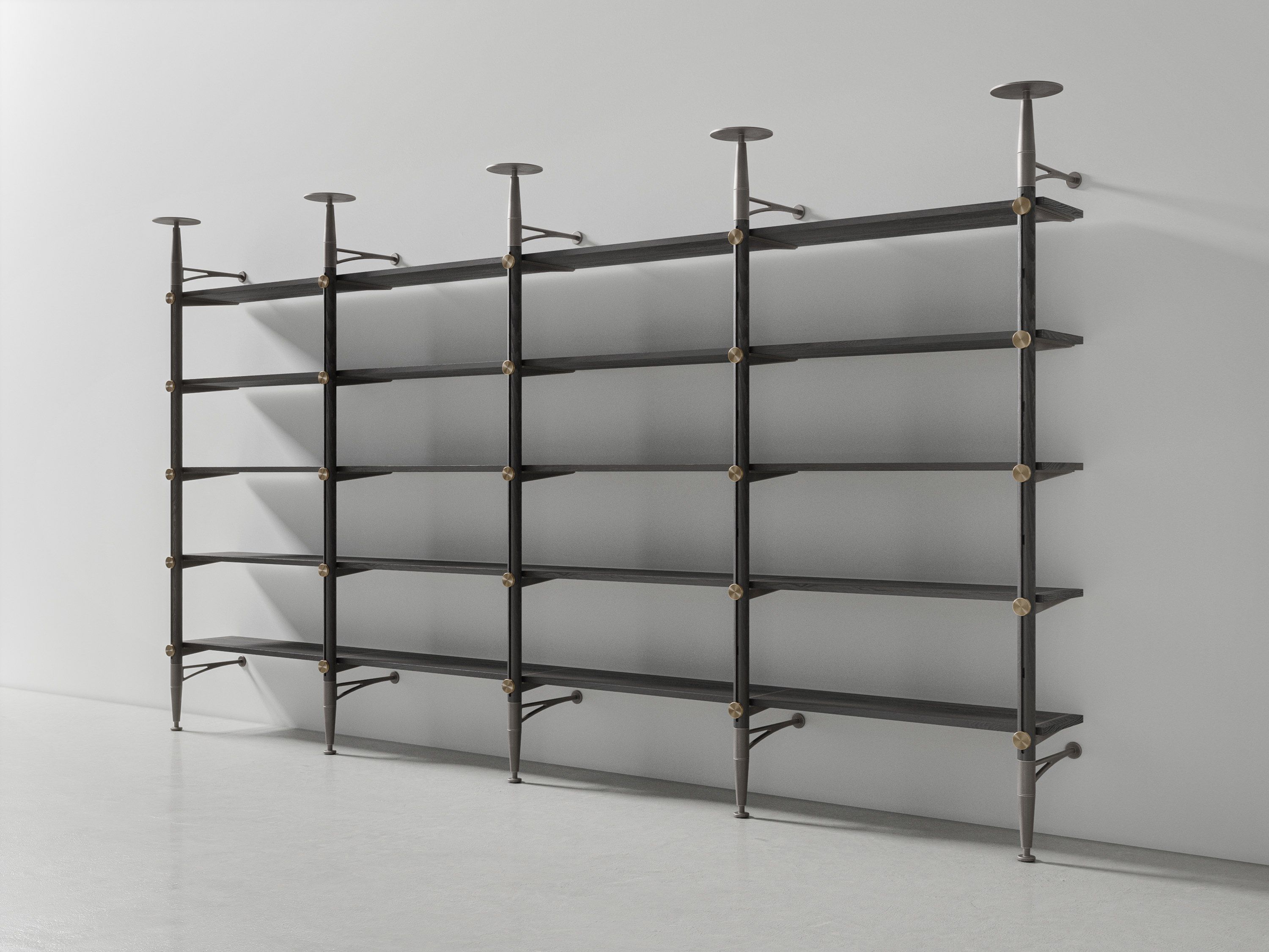 Секционная настенная Книжная полка из дуба с ящиками District Eight Inumbra ARCH-00151514 - Вид №16