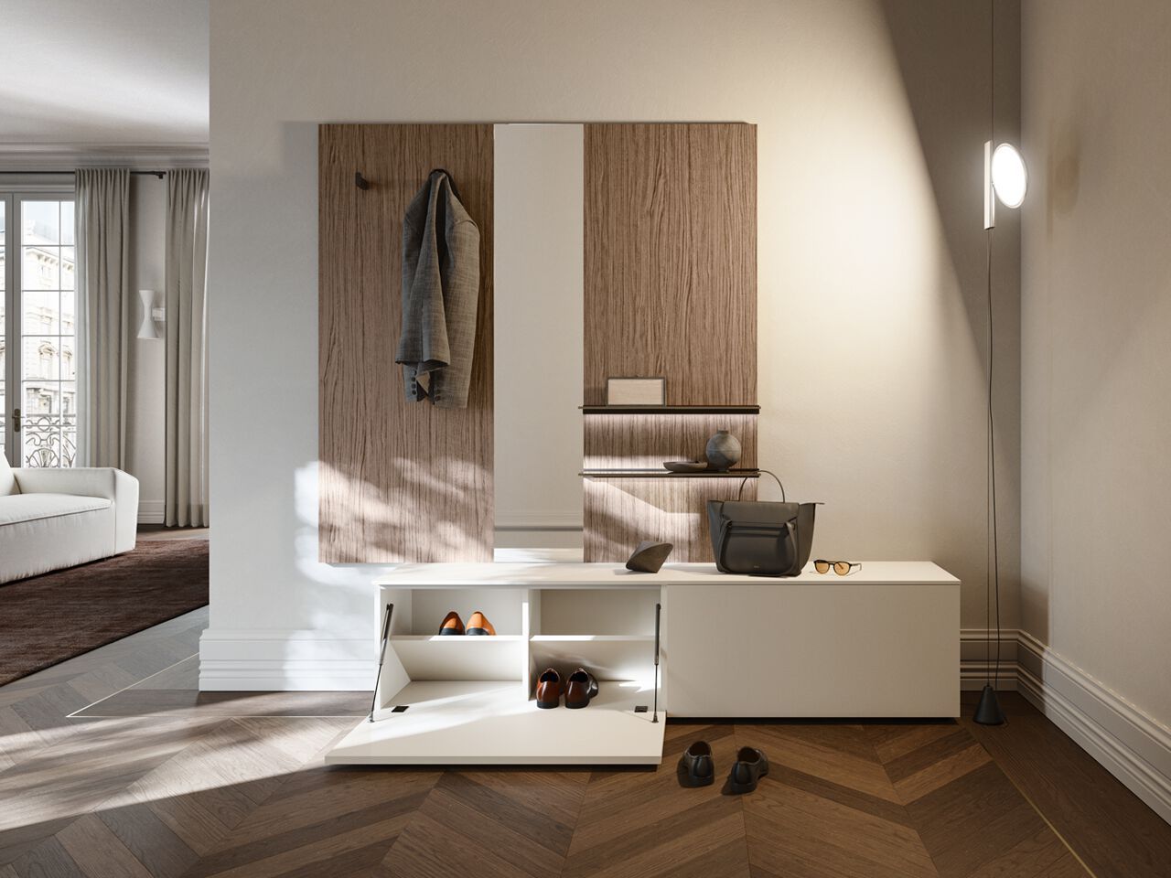 Деревянный входной шкаф Santalucia Mobili Homy ARCH-00114296