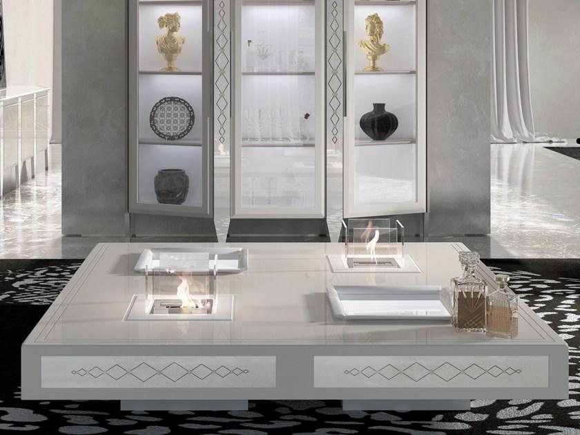 Vismara Design Низкий квадратный деревянный журнальный столик для гостиной Desire sun-id-1440353 - Вид №1