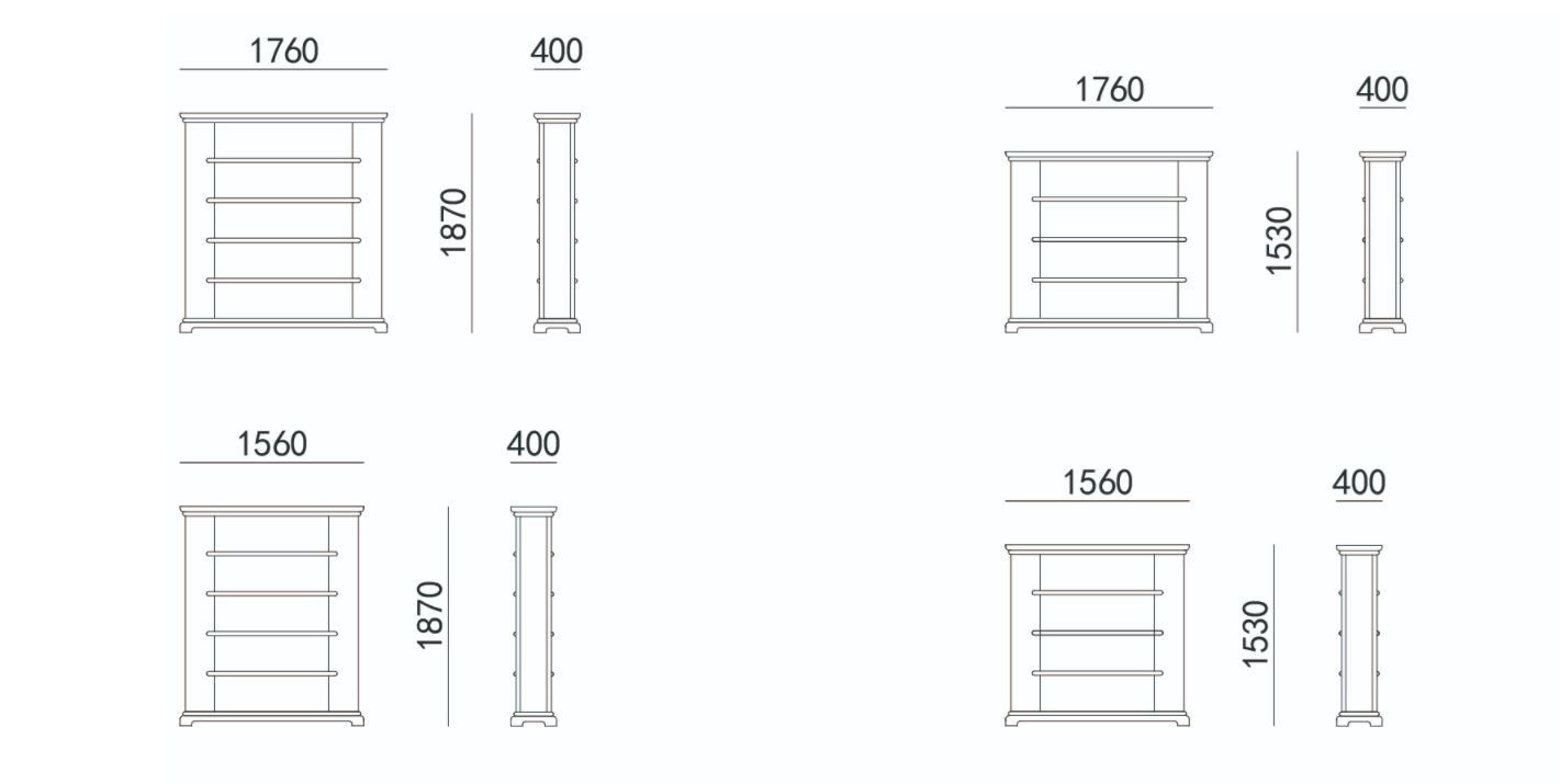 Книжный шкаф из МДФ HC28 maison Strata ARCH-00000066 - Вид №2