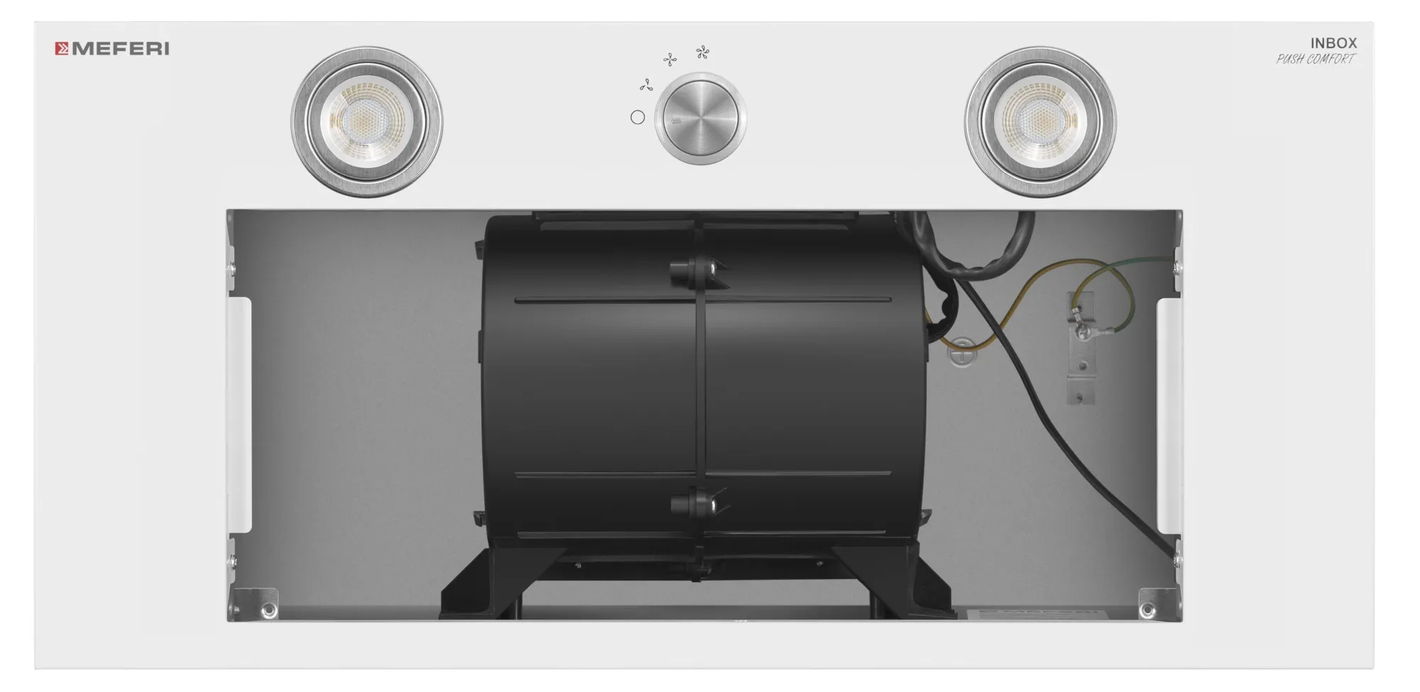 9270627 Вытяжка полновстраиваемая Meferi INBOX60WH PUSH COMFORT белый STDN-0130314 - Вид №5