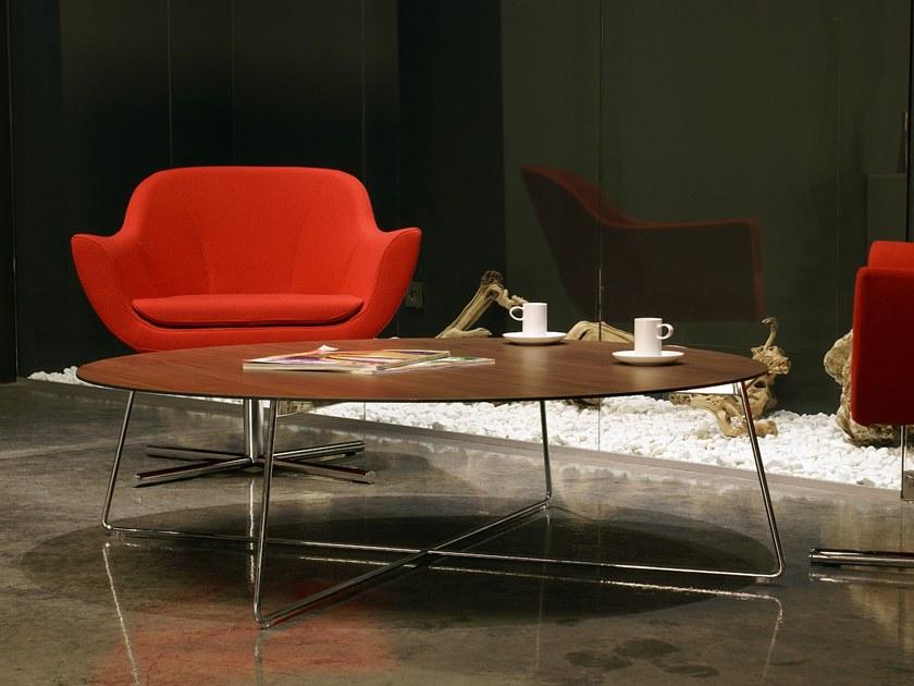 B&T Design Круглый журнальный столик из фанерованной древесины sun-id-1424559 - Вид №2