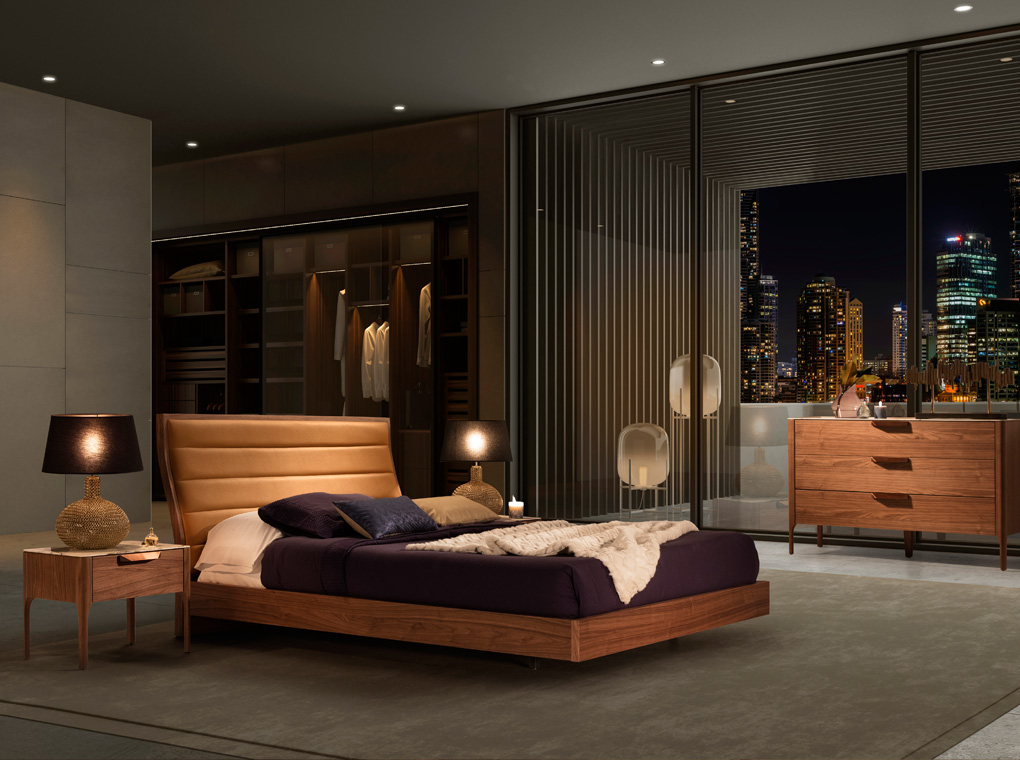 071057 Кровать -B орех Angel Cerda CP1806  - Вид №3