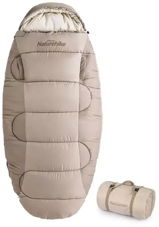91459505 Спальный мешок Naturehike NH20MSD03-PS300CR осень молния справа бежевый STLM-0955750