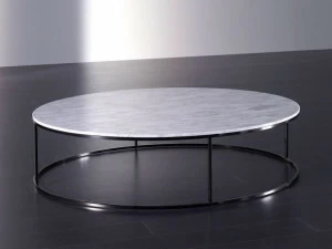 Meridiani Круглый журнальный столик из мрамора