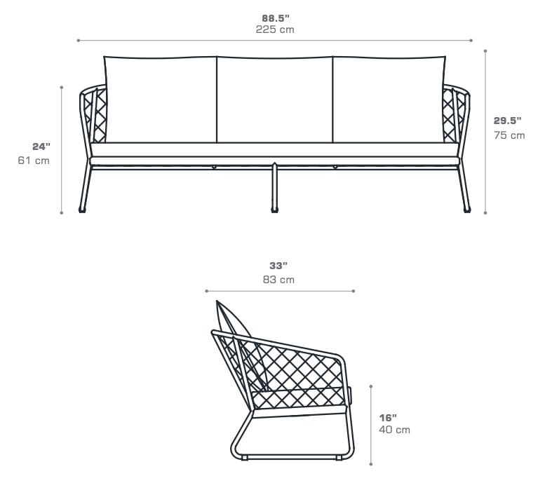 3-местный садовый диван MAMAGREEN Ohana ARCH-00052808 - Вид №8