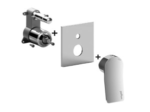 Встраиваемый смеситель для душа с пластиной