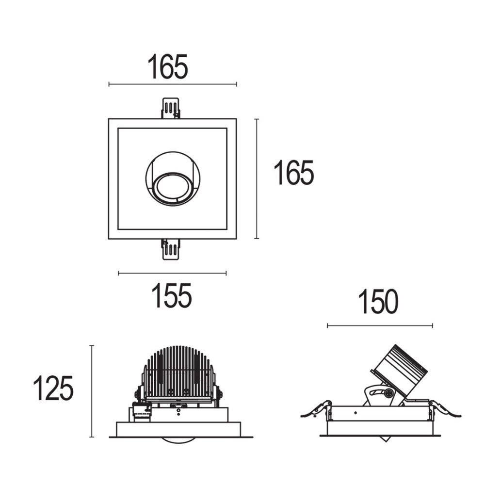Gekko 1L SQ Frame Ghidini Gekko SQ Frame .01 Белый (Матовый)  - Вид №1