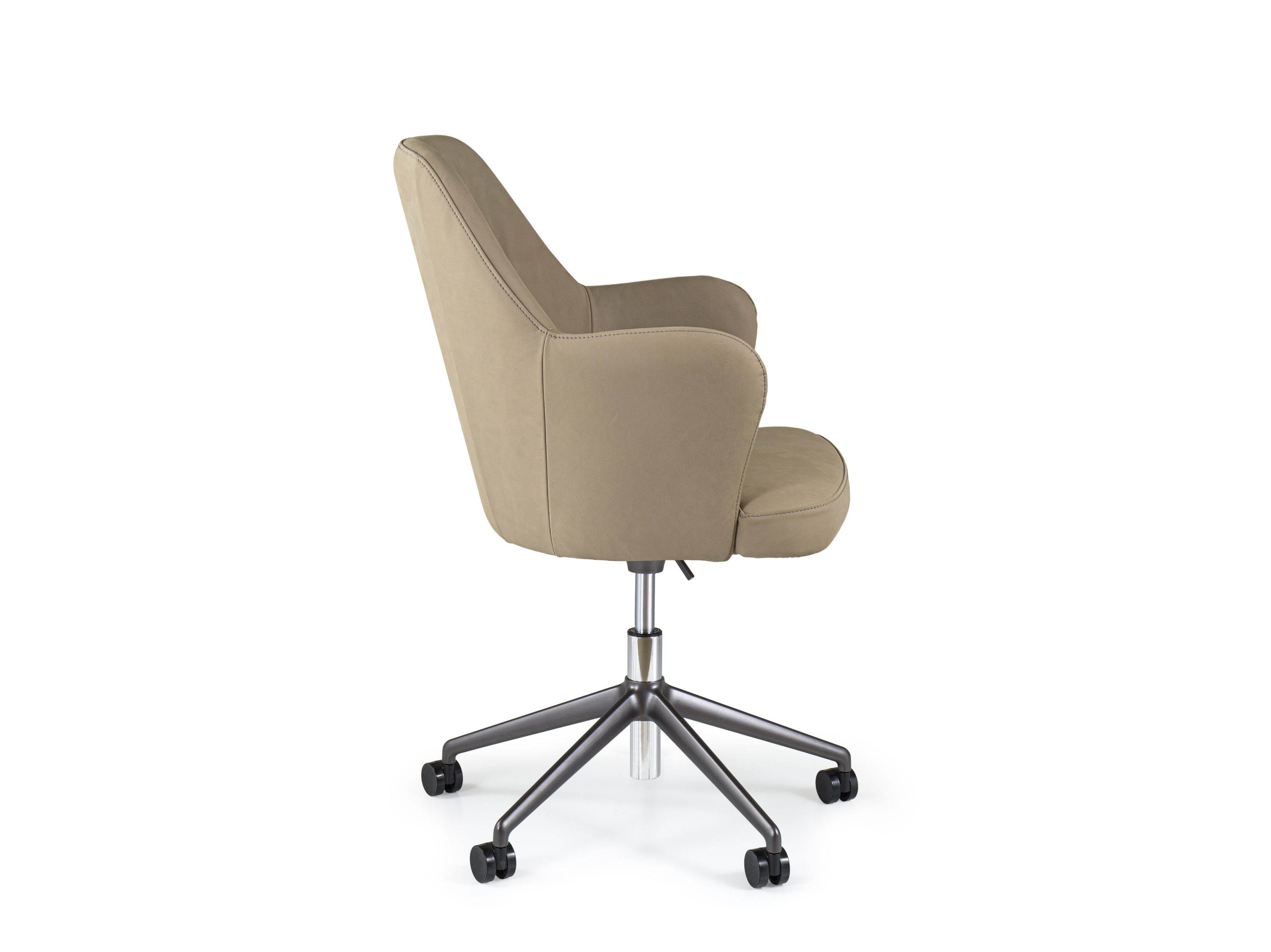 5-спицевое кожаное вращающееся офисное кресло с колесами Borzalino ARCH-00151405 - Вид №9