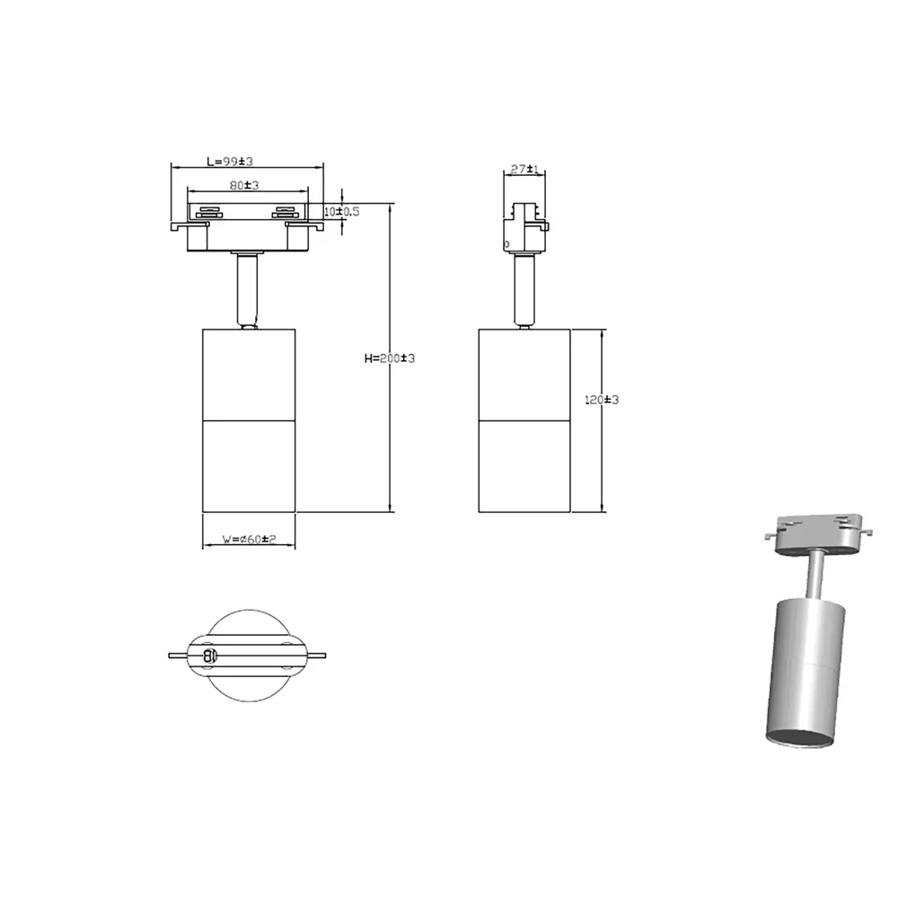 Трековый светильник INSPIRE для точечного освещения с цоколем GU10 85422326 STLM-0922437 - Вид №7