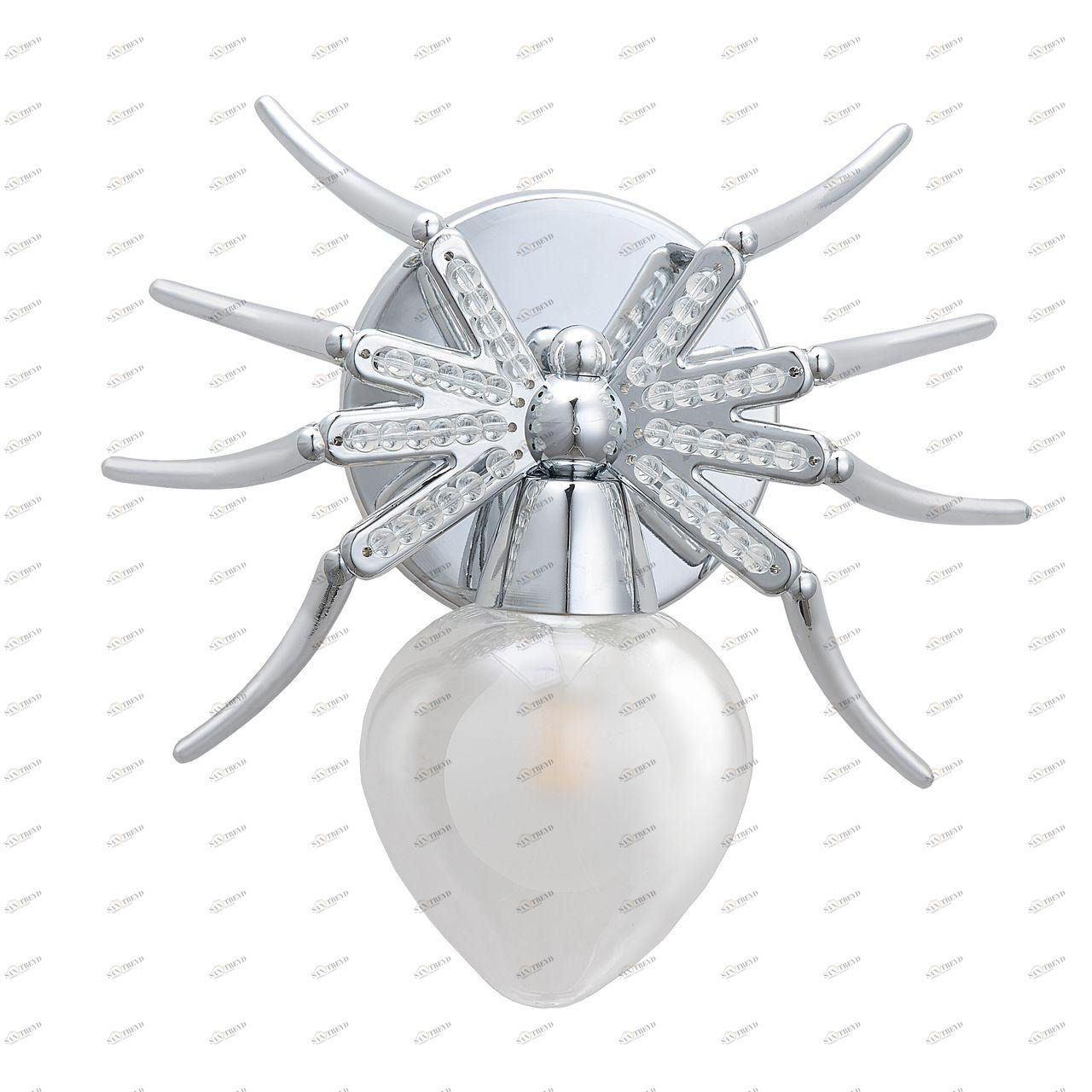 Бра Divinare Spiders Invasion 1309/02 AP-1 DIVINARE ПАУК 109640 Прозрачный;хром 