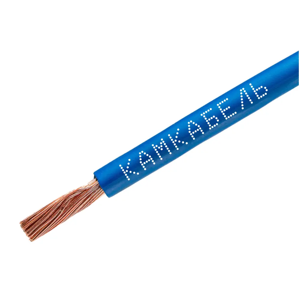Провод Камкабель ПуГВнг(А)-LS 1x2.5 цвет синий 200 м на отрез STLM-2173471 - Вид №1