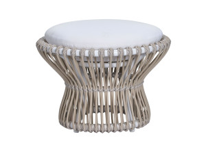 Низкий веревочный садовый стул