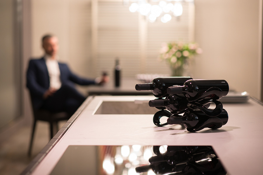 17010010 Подставка для бутылок cuvee, черная Guzzini  - Вид №3