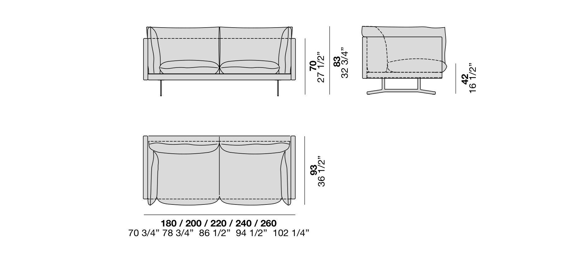 Ткань диван Alf DaFrè Oslo 2 ARCH-00070113 - Вид №6