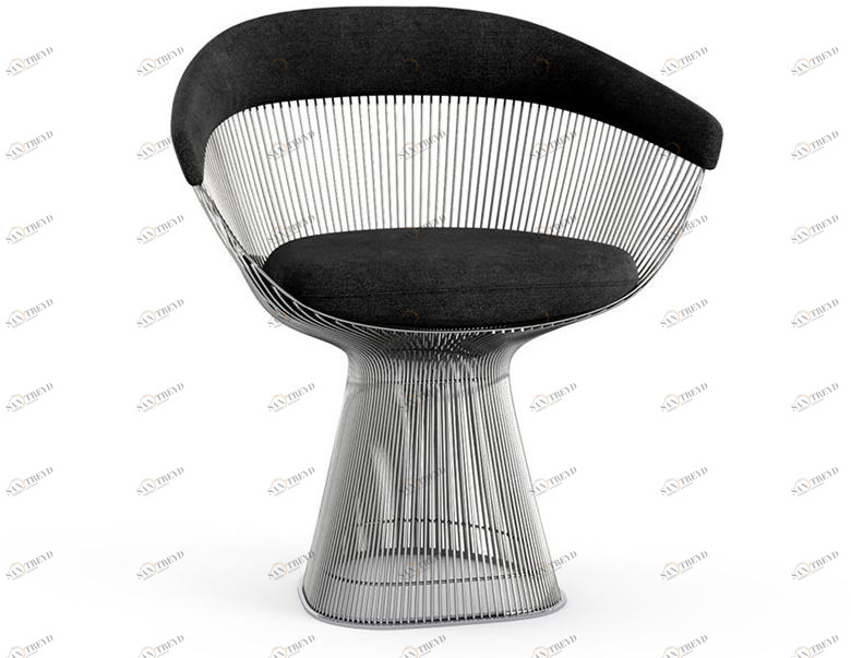 KNOLL Стул из стали с подлокотниками Platner sun-id-1419326