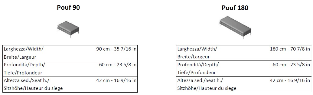 La Cividina Кожаная скамейка без спинки Anytime sun-id-1513563 - Вид №2