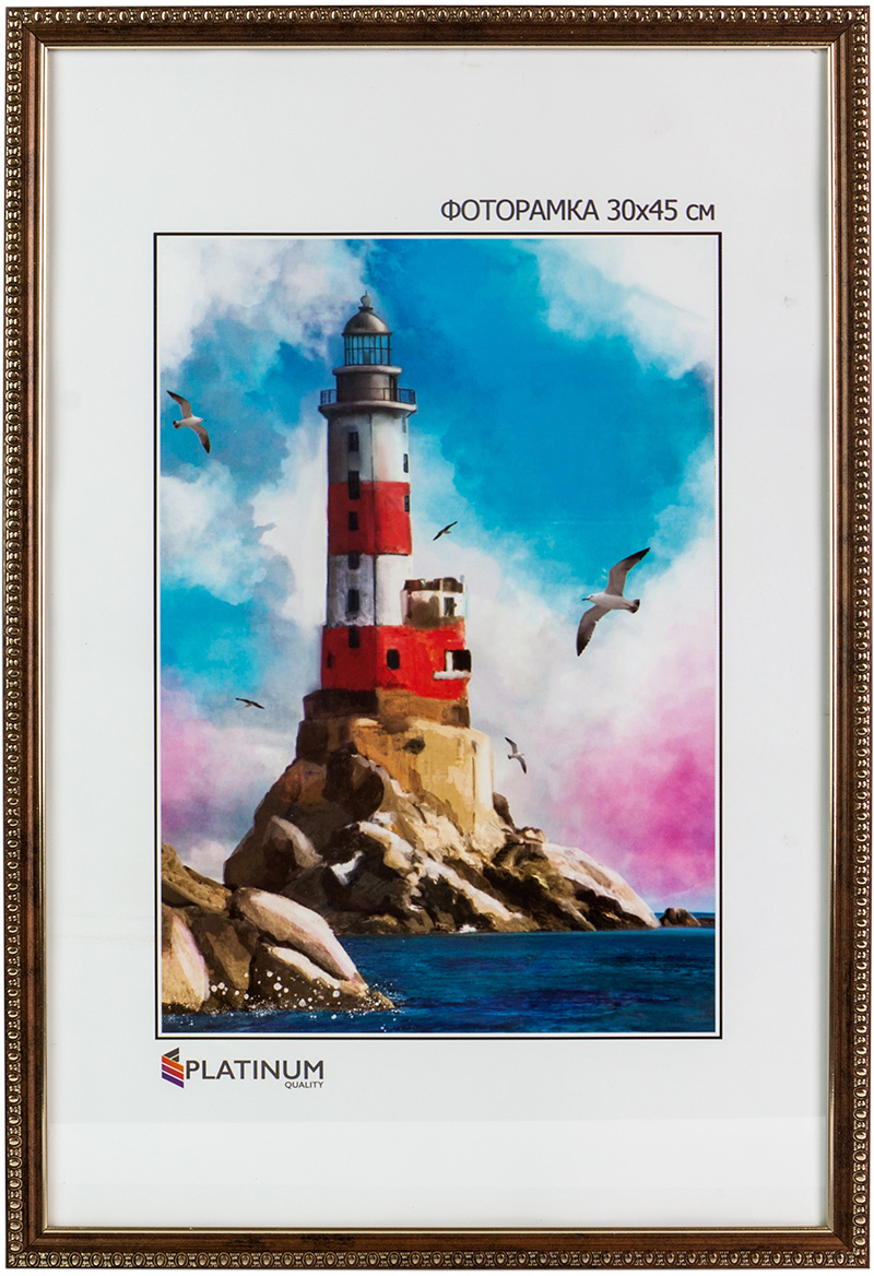 90474379 Рамка 30x45 см пластик цвет бронза Камея STLM-0242431 PLATINUM