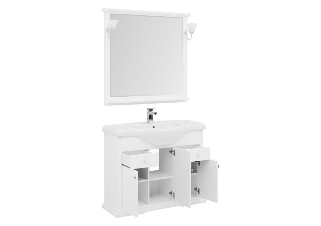 Мебель для ванной Aquanet Лагуна Классик 105 белый 00203778 - Вид №1