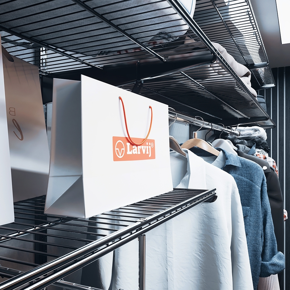 Сеточная полка , 1206х306х15 мм, черный LJPS0553 Public Steel Россия  - Вид №1