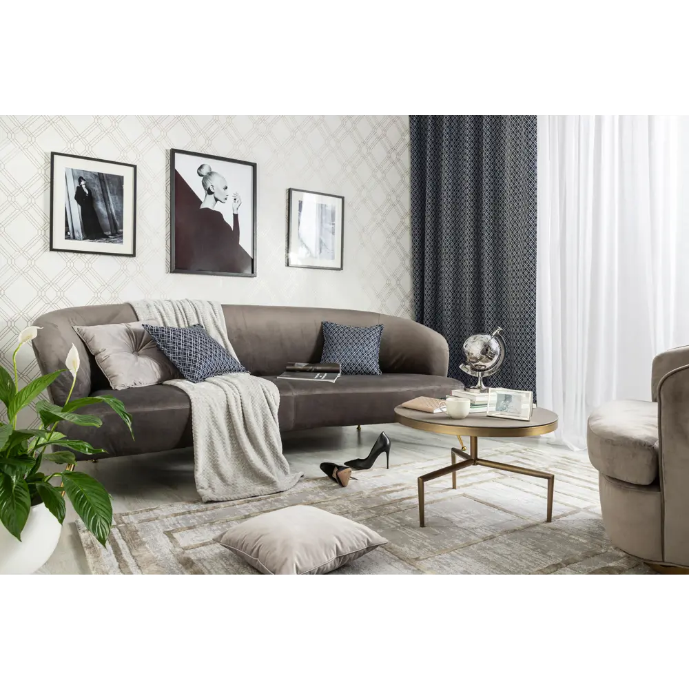 Подушка Бархат 43х43 см серая LINEN WAY STLM-2087001 - Вид №7