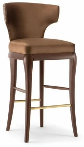 Tirolo Табурет из массива дерева и ткани со спинкой Rose 066 sg