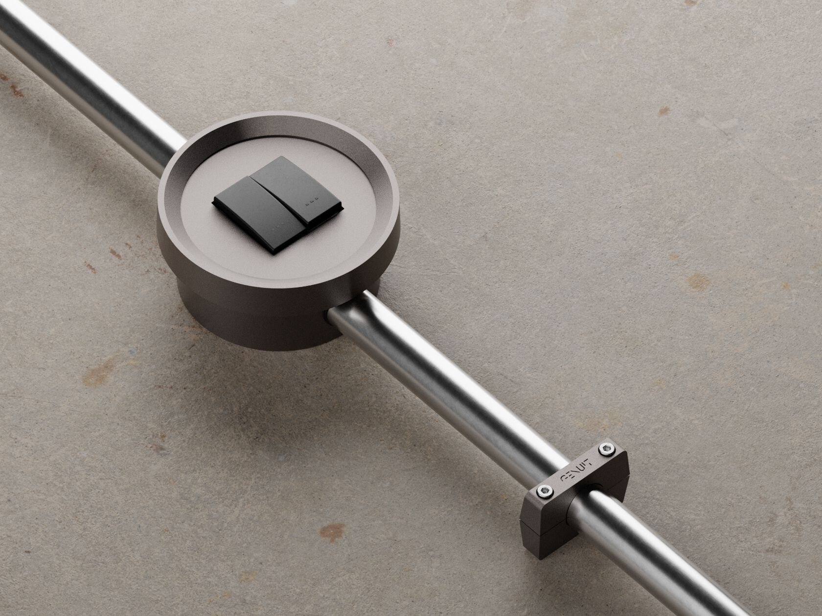 Окрашенная алюминиевая электрическая коробка Genuit Silver ARCH-00040779 - Вид №1