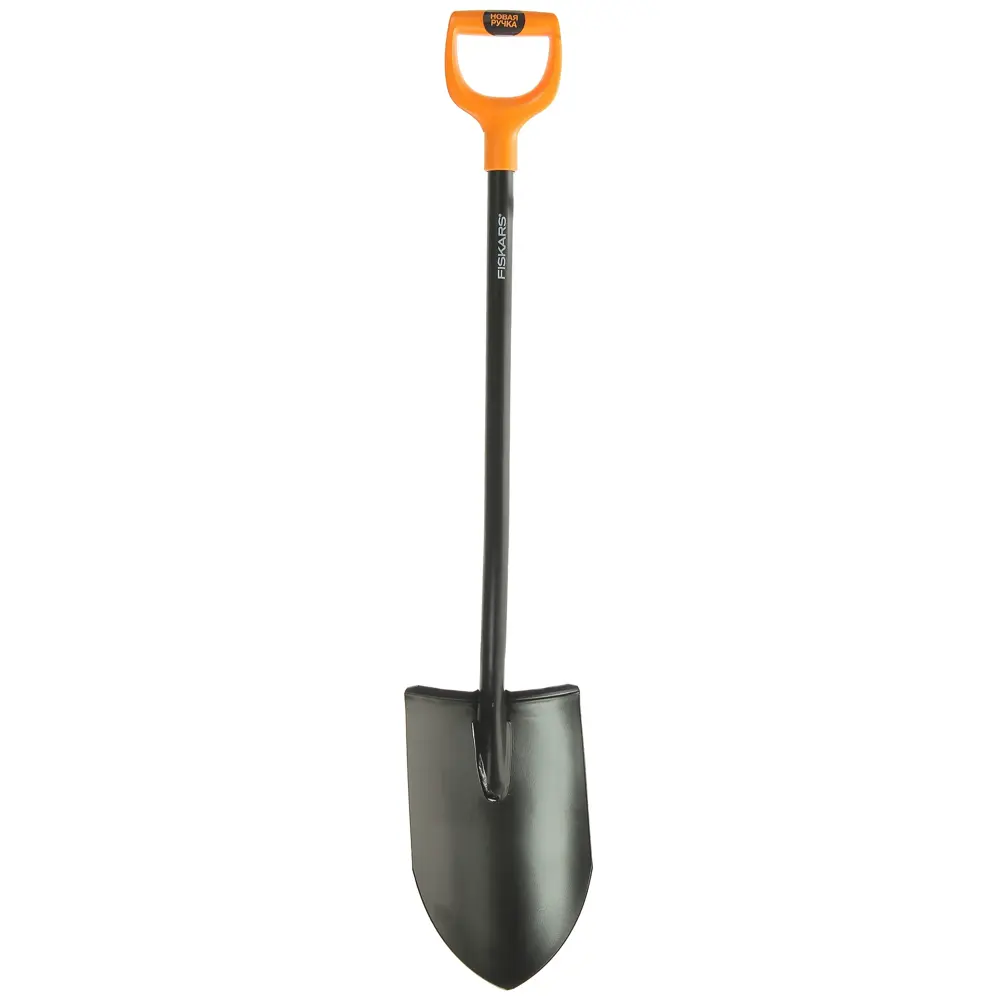 Лопата для земляных работ Fiskars SolidTM, 112 см сталь, с черенком STLM-2059922 - Вид №1