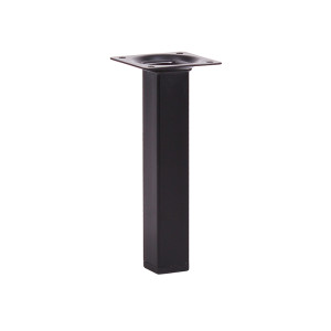 Опора мебельная квадратная , 150x25x25 мм, черный LJPS0276 Public Steel Россия