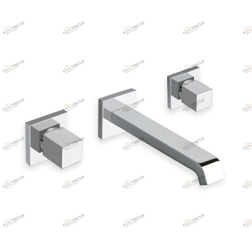 CRIQD242 Смеситель для раковины настенный REGULAR внешние части для CRICS233 (боковые регуляторы) - CRICS234 (правая сторона) со сливом Up & Down 1 "1/4 Cristina Rubinetterie 