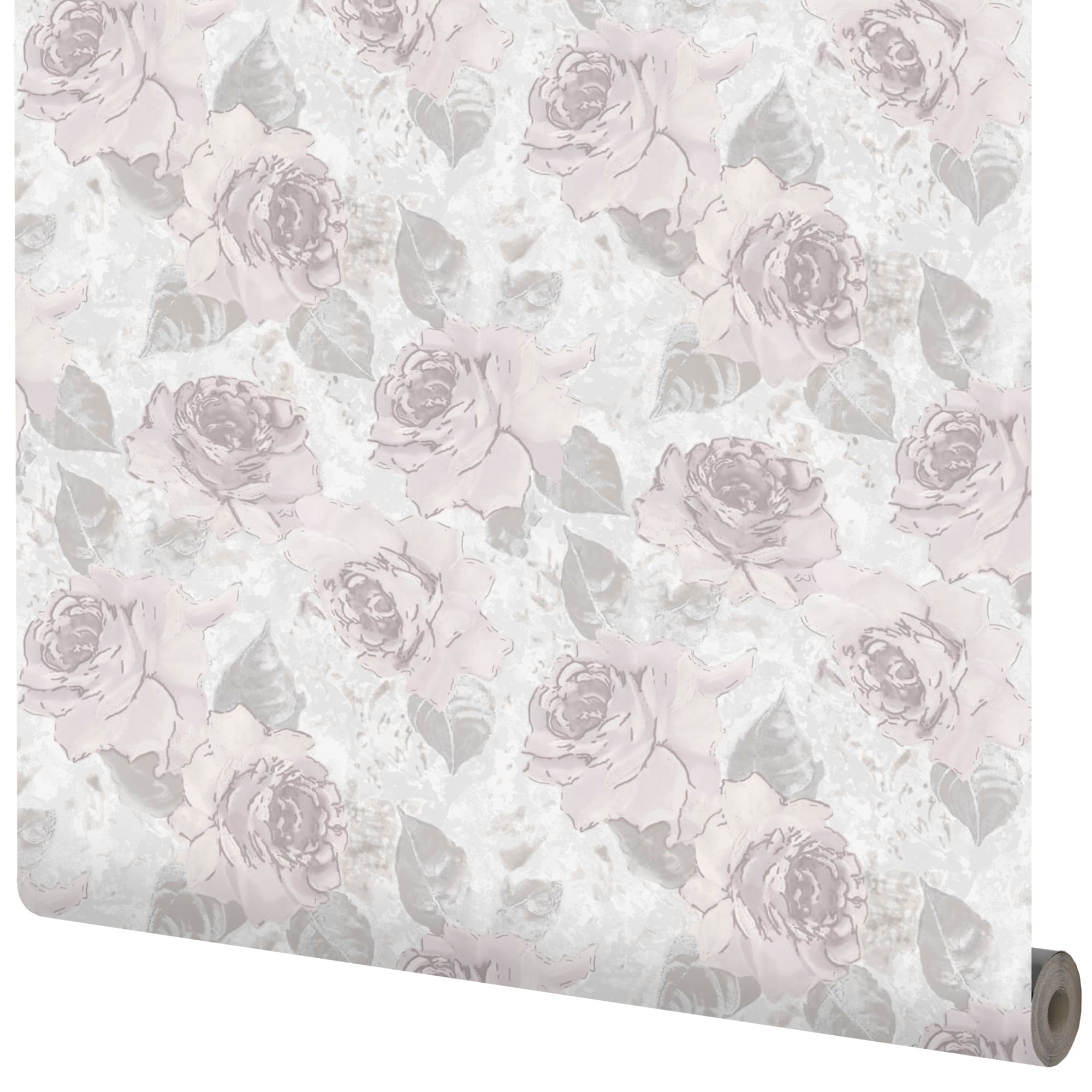 82134656 Обои флизелиновые фиолетовые 0.53 м 70105-560 Розы Santreyd 