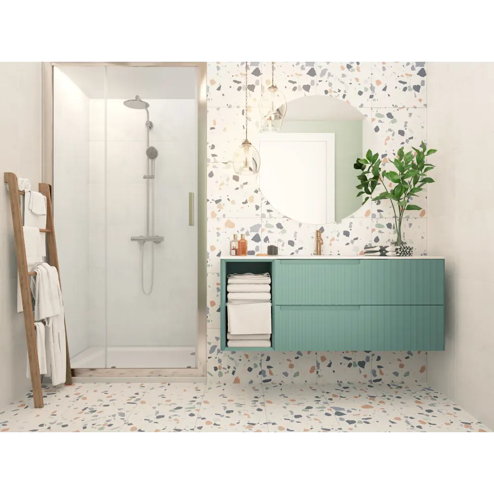 Керамогранит Шахтинская Плитка «Гермес Тераццо» 40×40 см белый 82959450 STLM-0038328 - Вид №4