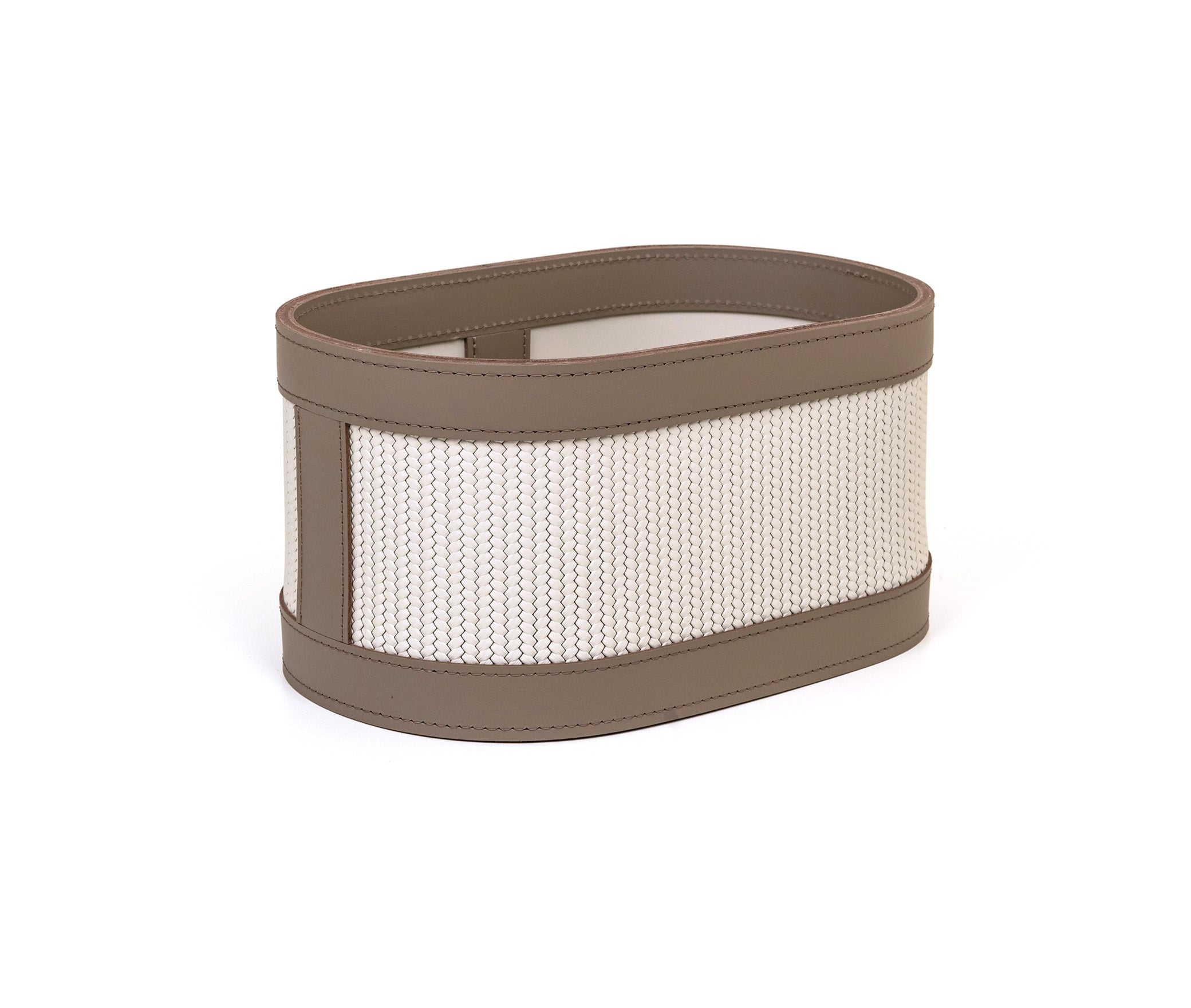 Roda Держатель для мочалки - 30X20XH12см / Кремовый / плетеная кожа_черный Pinetti 00.1651.B84.0127