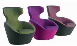 Roche Bobois Вращающееся кресло из ткани Edito