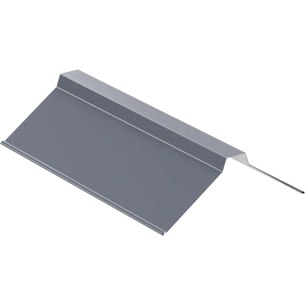 Планка конька плоского 30x115x2000 мм 0.4 мм RAL 7024 темно-серый ВЕГА STLM-2155937