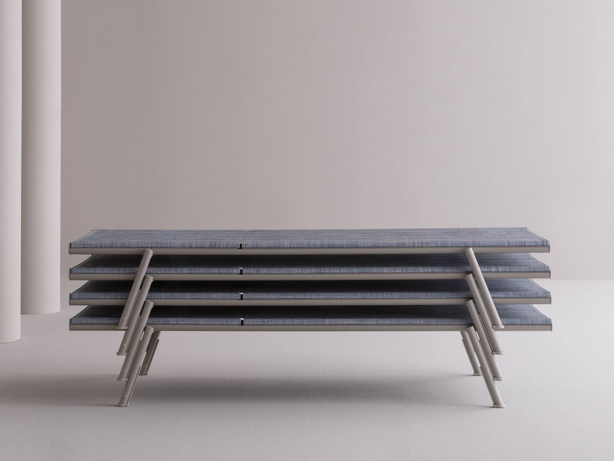 Алюминиевая кровать с порошковым покрытием с откидывающейся спинкой с колесами Varaschin ARCH-00107692 - Вид №10