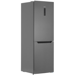 8192449 Холодильник с морозильником   KRAFT TNC-NF402X серебристый