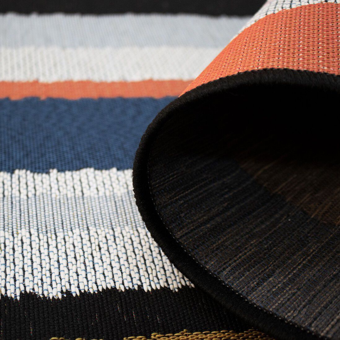 Полосатый напольный прямоугольный ковер Ademi Outdoor ARCH-00096363 - Вид №2