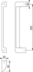 Латунная ручка