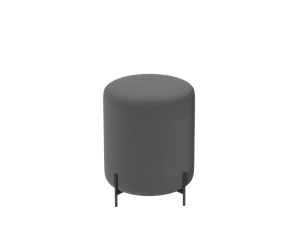 90764446 Пуф Тунис 40x40x40 см цвет серый STLM-0373258 WISSAR