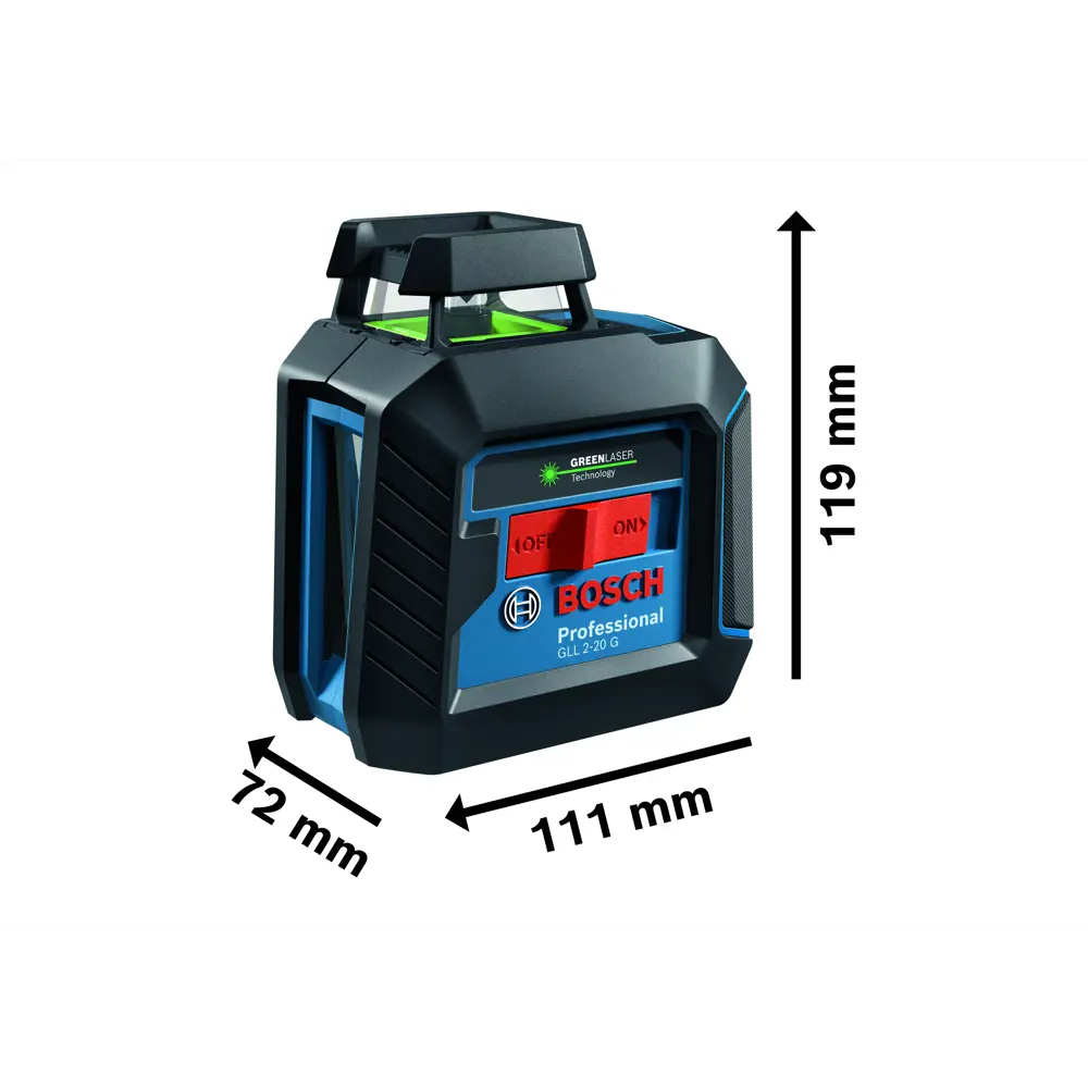 Уровень лазерный Bosch GLL 2-20 G BT150 0601065001 зеленый луч, штатив, 10 м 83742503 STLM-2189831 BOSCH PROFESSIONAL  - Вид №2