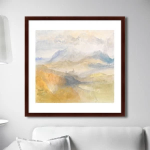 Картина в раме 78,5х78,5 см Alps, 1843г. КАРТИНЫ В КВАРТИРУ  264250 Голубой;желтый;разноцветный