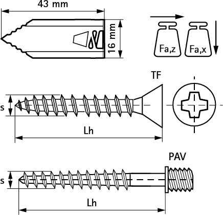 6114053 Лёгкие Крепление BIS XL монтаж в двуслойном гипсокартоне WALRAVEN  - Вид №1