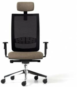 Diemme Офисный стул из 5-спицевой сетки с подголовником Goal