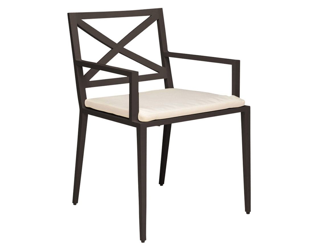 Алюминиевый стул с порошковым покрытием с подлокотниками JANUS et Cie Azimuth ARCH-00042906